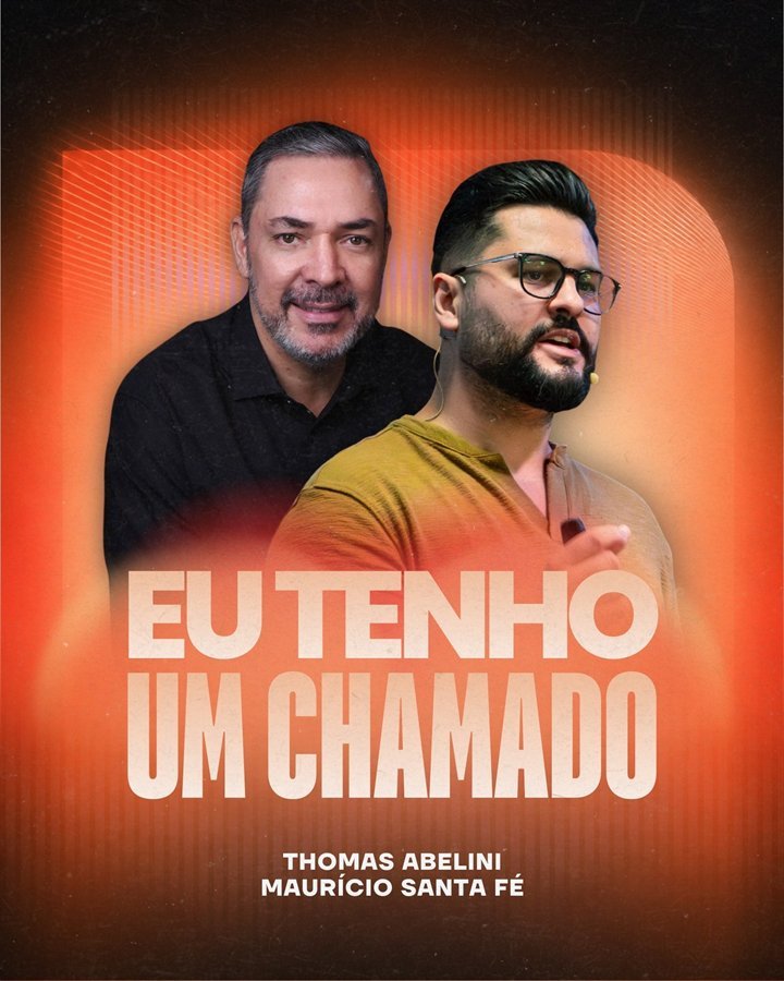 Arte da live “Eu Tenho Um Chamado” com Maurício Santa Fé, 21 de julho
