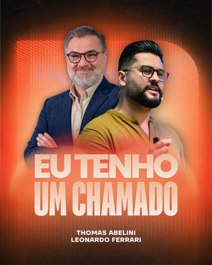 Arte da live “Eu Tenho Um Chamado” com Leonardo Ferrari, 17 de agosto